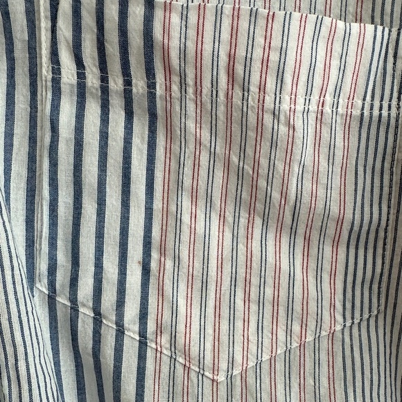 Madewell Women’s Blue Red White Short Sleeve Top Size: Medium - Picture 10 of 10